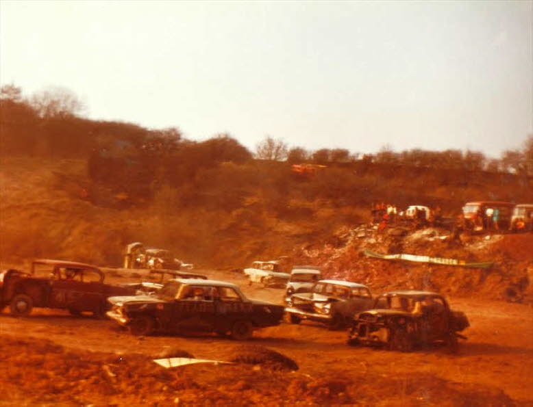 Stockkcar Rennen in Hnfeld am 25 Mrz 1973